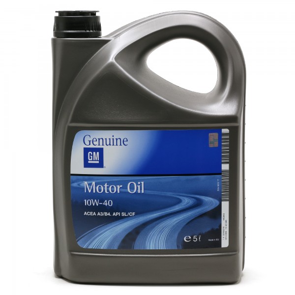 5L 5 Liter ORIGINAL GM Opel Motoröl Öl 10W40 ACEA A3/B4 API SL/CF