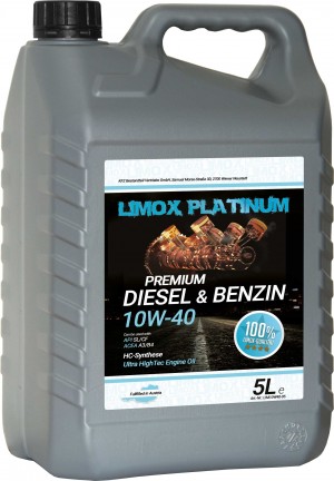 LIMOX Platinum Diesel & Benzin 10W-40 Motoröl 5Liter
