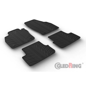 Original Gledring Passform Fußmatten Gummimatten 4 Tlg.+Fixing - Audi A1 12.2018->