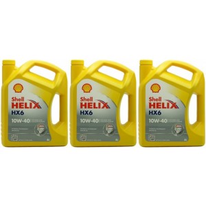 Shell Helix HX6 10W-40 Diesel & Benziner Motoröl 3x 5 = 15 Liter
