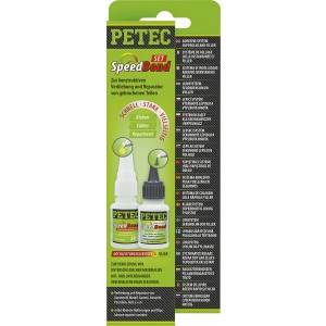 Petec SpeedBond-Set, Hochleistungsklebstoff + Filler