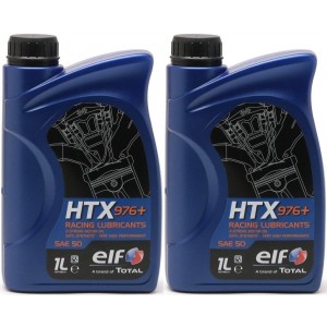 Elf HTX 976+ Racing Lubricants 100 % Synthetic 2-T Motoröl 2x 1l = 2 Liter
