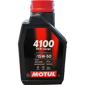Motul 4100 Syn-nergy 15W-50 Motoröl 1 Liter Flasche