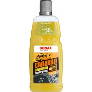 SONAX CARAVAN Shampoo 1 Liter Reinigungskonzentrat mit Wachsanteilen, für alle Oberflächen an Caravan/Bus/Wohnmobil/Wohnwagen | Art-Nr. 07133000
