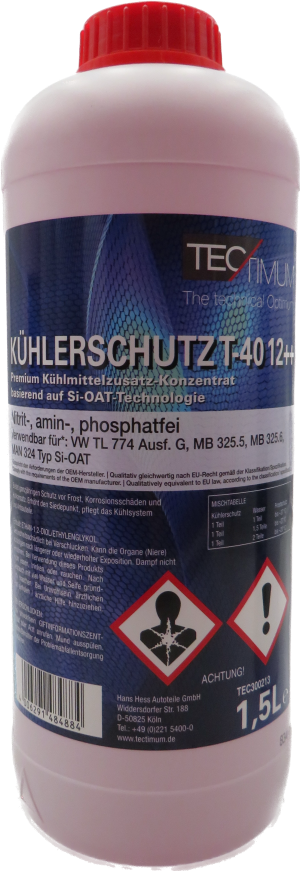 Tectimum Kühlerschutz Konzentrat T40 12++ - 1,5 Liter