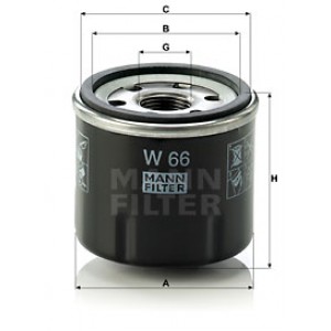 MANN-FILTER W 66 - Ölfilter