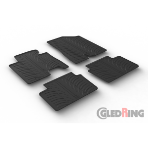 Original Gledring Passform Fußmatten Gummimatten 4 Tlg.+Fixing - Hyundai i30 09.2015->01.2017