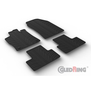 Original Gledring Passform Fußmatten Gummimatten 4 Tlg.+Fixing - PEUGEOT 308 HB 02.2022->