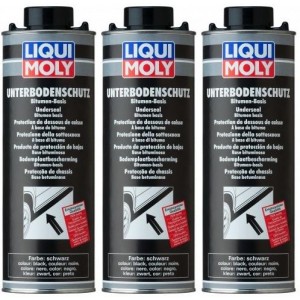 Liqui Moly 6112 Unterbodenschutz Bitumen schwarz 3x 1l = 3 Liter