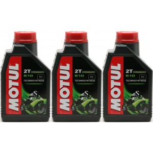 Motul 510 2T teilsynthetisches Motorrad Motoröl 3x 1l = 3 Liter