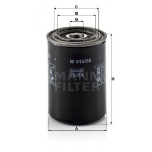 MANN-FILTER W 816/80 - Ölfilter
