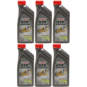 Castrol GTX Ultraclean 10W-40 A3/B4 Diesel & Benziner Motoröliter 6x 1l=6 Liter