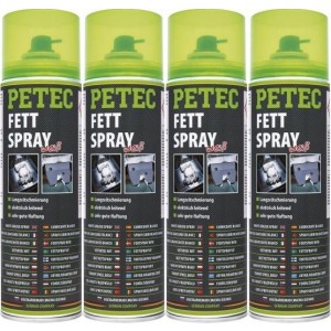Petec Fettspray (weiß) Fett Spray 4x 500ml