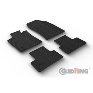 Original Gledring Passform Fußmatten Gummimatten 4 Tlg.+Fixing - DS DS4 / Cross 12.2021->