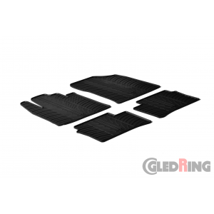 Original Gledring Passform Fußmatten Gummimatten 4 Tlg.+Fixing - Kia Picanto 2011->08.2017