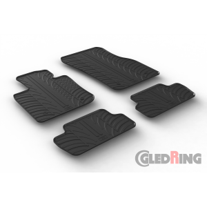 Original Gledring Passform Fußmatten Gummimatten 4 Tlg.+Fixing - Mini Cooper/One F56 2014-> 3 Türig