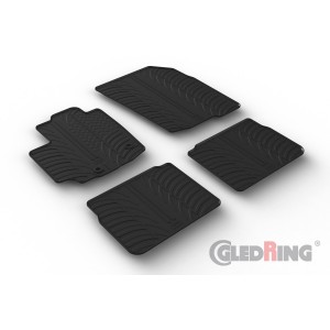 Original Gledring Passform Fußmatten Gummimatten 4 Tlg. - SUZUKI SX4 / S-Cross & Hybrid 11.2021->