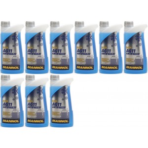 Mannol Kühlerfrostschutz Antifreeze AG11 -40 Fertigmischung 9x 1l = 9 Liter
