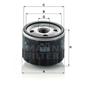 MANN-FILTER W 77 - Ölfilter