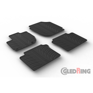 Original Gledring Passform Fußmatten Gummimatten 4 Tlg.+Fixing - Honda HR-V 08.2015->