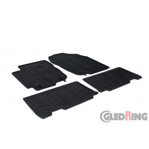 Original Gledring Passform Fußmatten Gummimatten 4 Tlg.+Fixing - Toyota Rav 4 2013->01.2019