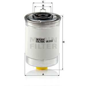 MANN-FILTER WK 850/2 - Kraftstofffilter