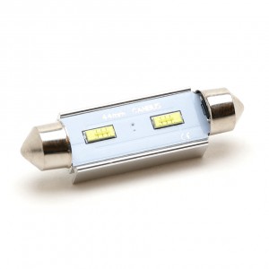 LED Soffitte C10W 44mm 2x 2055 SMD Weiß 250 Lumen Canbus