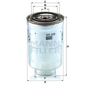MANN-FILTER WK 828 x - Kraftstofffilter