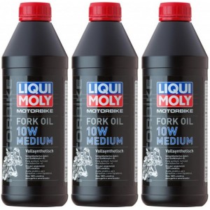Liqui Moly 2715 Motorbike Fork Oil 10W medium Gabelöl 3x 1l = 3 Liter