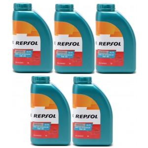Repsol Motoröl ELITE LONG LIFE 50700/50400 5W30 1 Liter 5x 1l = 5 Liter