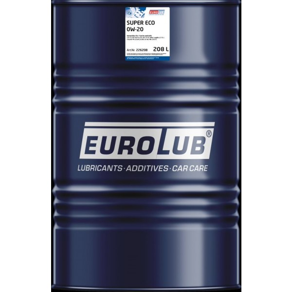 EUROLUB Motoröl SUPER ECO SAE 0W-20 208 Liter Fass