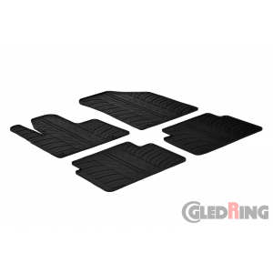 Original Gledring Passform Fußmatten Gummimatten 4 Tlg.+Fixing - Citroen C5 2008->