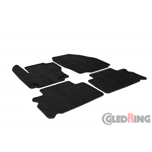 Original Gledring Passform Fußmatten Gummimatten 4 Tlg.+Fixing - Ford Galaxy 2012-07.2015
