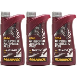 MANNOL Dexron III Automatic Plus 3x 1l = 3 Liter
