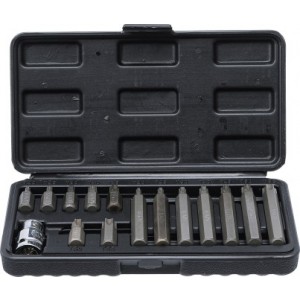 BGS 5040 Bit-Satz | Antrieb Außensechskant 10 mm (3/8"") | T-Profil (für Torx) | 15-tlg.
