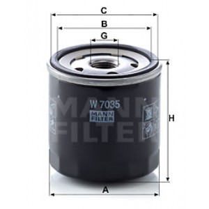 MANN-FILTER W 7035 - Ölfilter