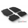 Original Gledring Passform Fußmatten Gummimatten 4 Tlg. - Chevrolet Spark 2010->/modif. 2012 ->