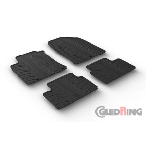 Original Gledring Passform Fußmatten Gummimatten 4 Tlg.+Fixing - Hyundai i30 02.2017->