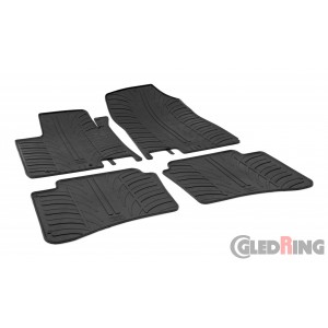 Original Gledring Passform Fußmatten Gummimatten 4 Tlg.+Fixing - Hyundai i20 2014->10.2020