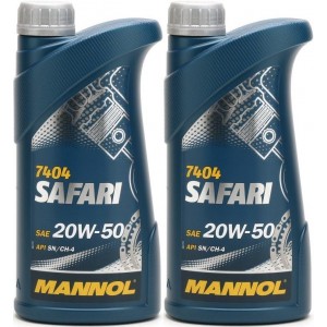 MANNOL Safari 20W-50 Motoröl 2x 1l = 2 Liter