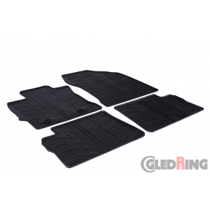 Original Gledring Passform Fußmatten Gummimatten 4 Tlg.+Fixing - Toyota Auris 2012->