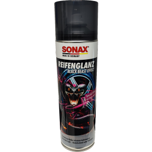 SONAX ReifenGlanz Special Edition 500 ml pflegt und schützt die Reifen bei regelmäßiger Anwendung vor Rissen, vorzeitiger Alterung und Ausbleichen | Art-Nr. 04344000