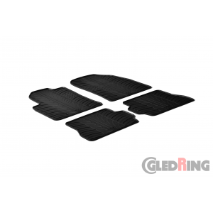 Original Gledring Passform Fußmatten Gummimatten 4 Tlg.+Fixing - Ford Fusion 2001-2011