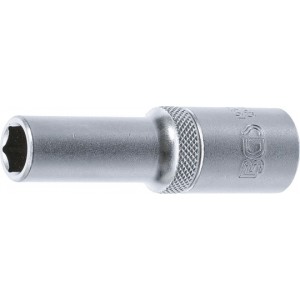 BGS 10551 Steckschlüssel-Einsatz Sechskant, tief | Antrieb Innenvierkant 12,5 mm (1/2"") | SW 11 mm