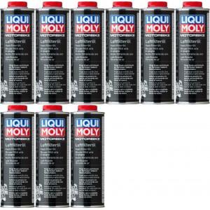 Liqui Moly 3096 Motorrad Luft-Filter-Öl 9x 1l = 9 Liter