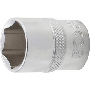 BGS 2921 Steckschlüssel-Einsatz Sechskant | Antrieb Innenvierkant 12,5 mm (1/2"") | SW 21 mm