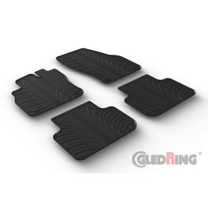 Original Gledring Passform Fußmatten Gummimatten 4 Tlg.+Fixing - Audi Q3 01.2019->