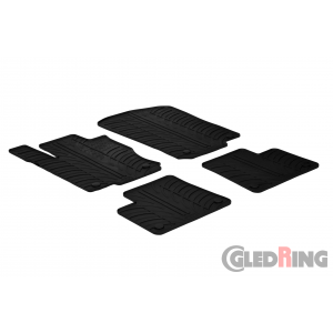 Original Gledring Passform Fußmatten Gummimatten 4 Tlg.+Fixing - Mercedes-Benz ML W166 2011->