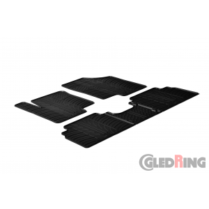 Original Gledring Passform Fußmatten Gummimatten 5 Tlg.Loch Fix. - Hyundai ix20 2010->