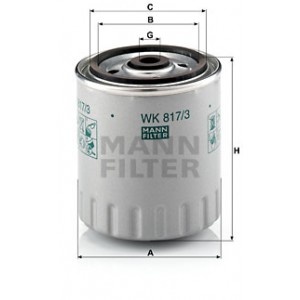 MANN-FILTER WK 817/3 x - Kraftstofffilter